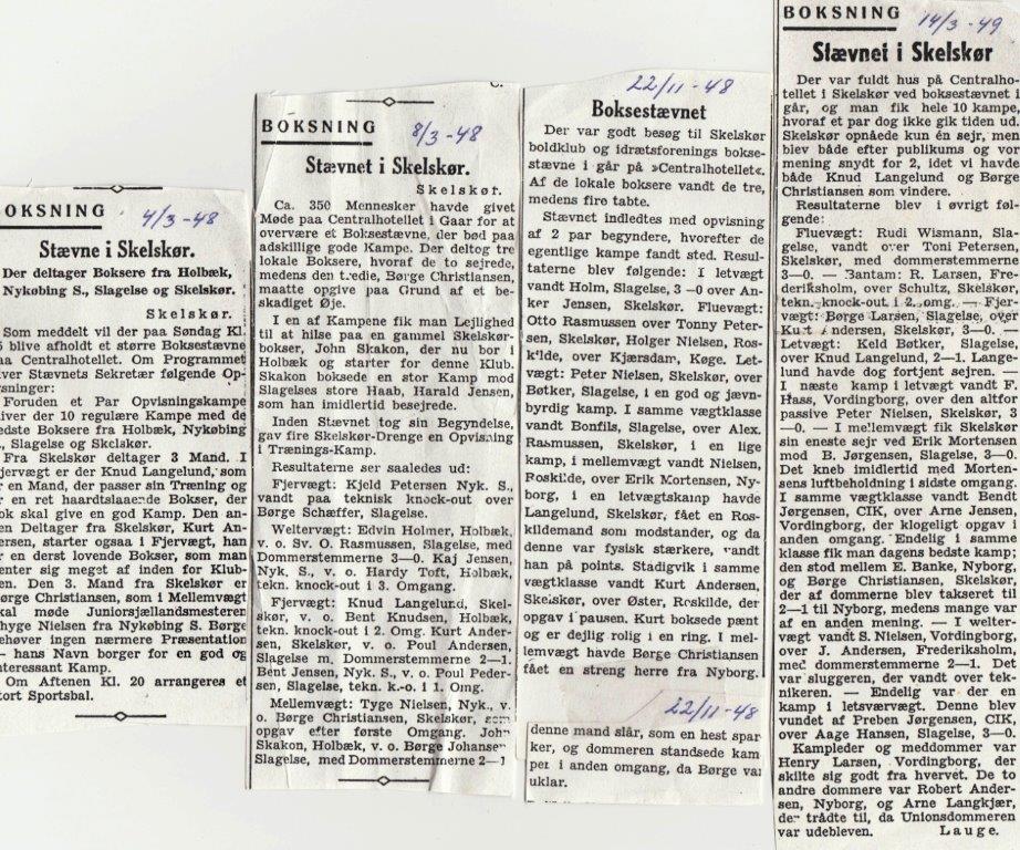 Boldklubben 1948 og 1949. Boksning